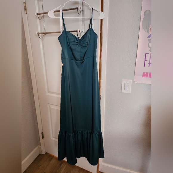 Azazie Dresses & Skirts - Elegant Teal Maxi Dress